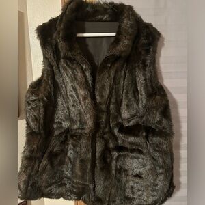 Unbranded Faux Mink vest   Only worn a few times